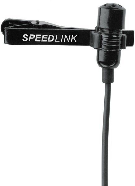 Microfone de Lapela Speedlink Spes Clip On Black, SL-8691-SBK-0 - BOX