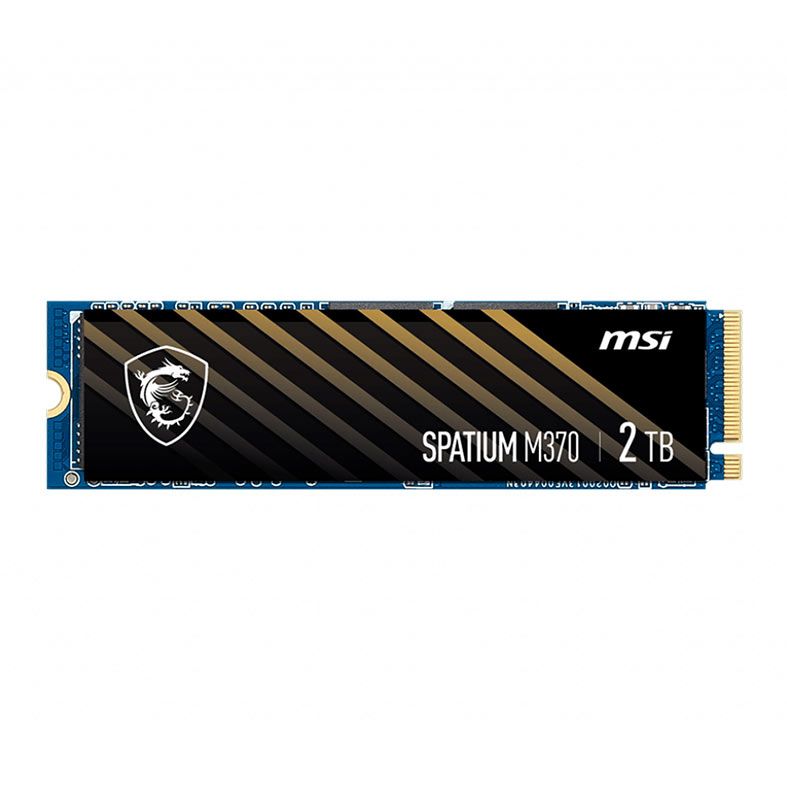 SSD MSI Spatium M370, 2TB, M.2 2280, PCIe NVMe, Leitura 2400 MB/s, Gravacao 1850 MB/s, SM370N2TB