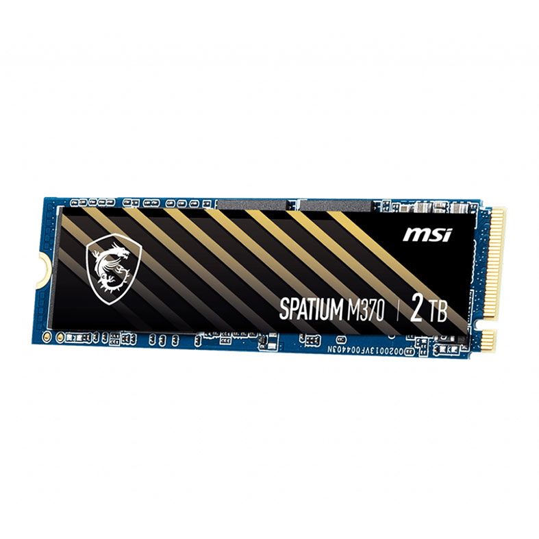 SSD MSI Spatium M370, 2TB, M.2 2280, PCIe NVMe, Leitura 2400 MB/s, Gravacao 1850 MB/s, SM370N2TB