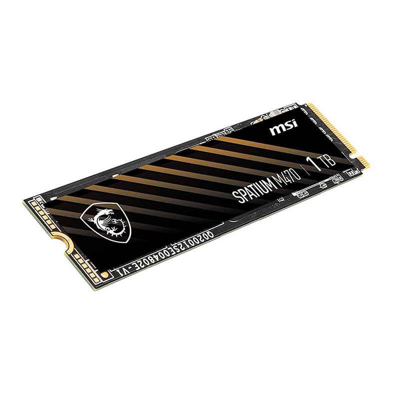 SSD MSI Spatium M470, 1TB, M.2 2280, PCIe NVMe, Leitura 5000 MB/s, Gravacao 4400 MB/s, SM470N1TB