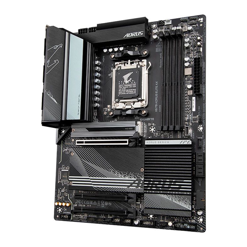 Placa Mae Gigabyte X670 Aorus Elite AX, WiFi, DDR5, Socket AM5, ATX, Chipset AMD X670, X670-AORUS-ELITE-AX