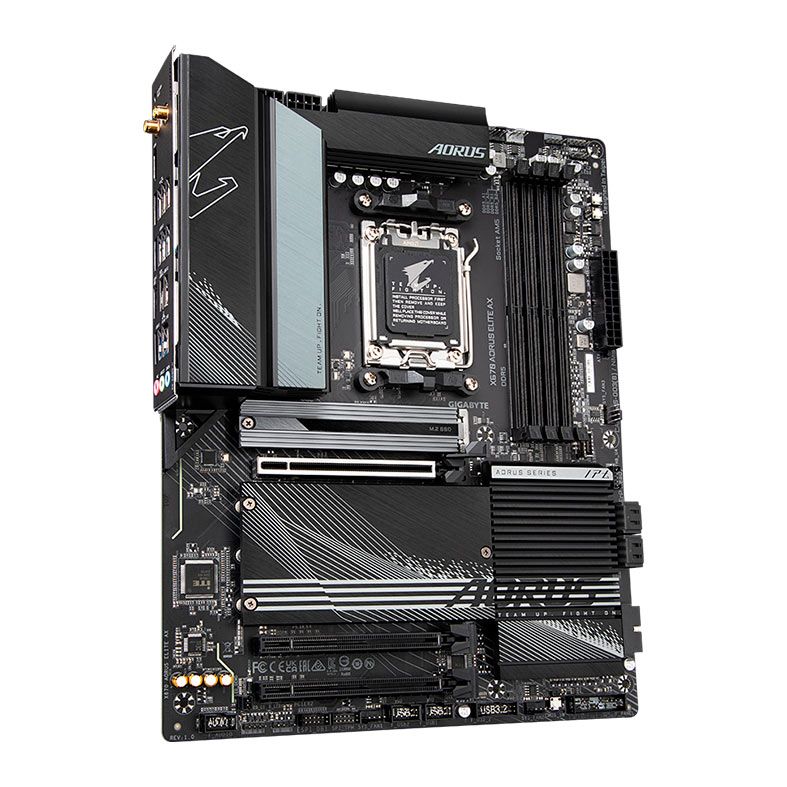 Placa Mae Gigabyte X670 Aorus Elite AX, WiFi, DDR5, Socket AM5, ATX, Chipset AMD X670, X670-AORUS-ELITE-AX