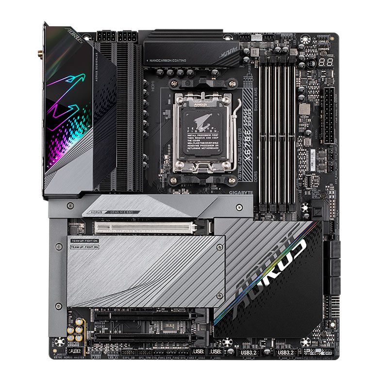 Placa Mae Gigabyte X670E Aorus Master, DDR5, Socket AM5, E-ATX, Chipset AMD X670, X670E-AORUS-MASTER