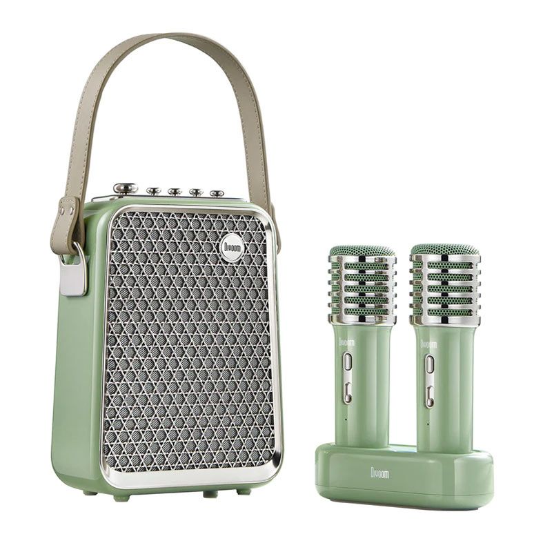 Caixa de Som E Karaoke Divoom Songbird, 50w Rms, Bluetooth, Verde, SONGBIRD-HQ-GREEN