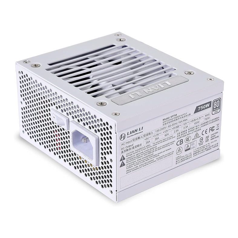 Fonte Lian Li SP750, 750W, Full-Modular, 80 Plus Gold, Branca, SP750-WHITEEU