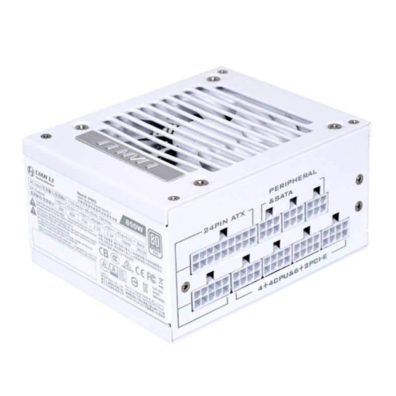 Fonte Lian Li SP850, 850W, Full-Modular, 80 Plus Gold, Branco, SP850-WHITEEU