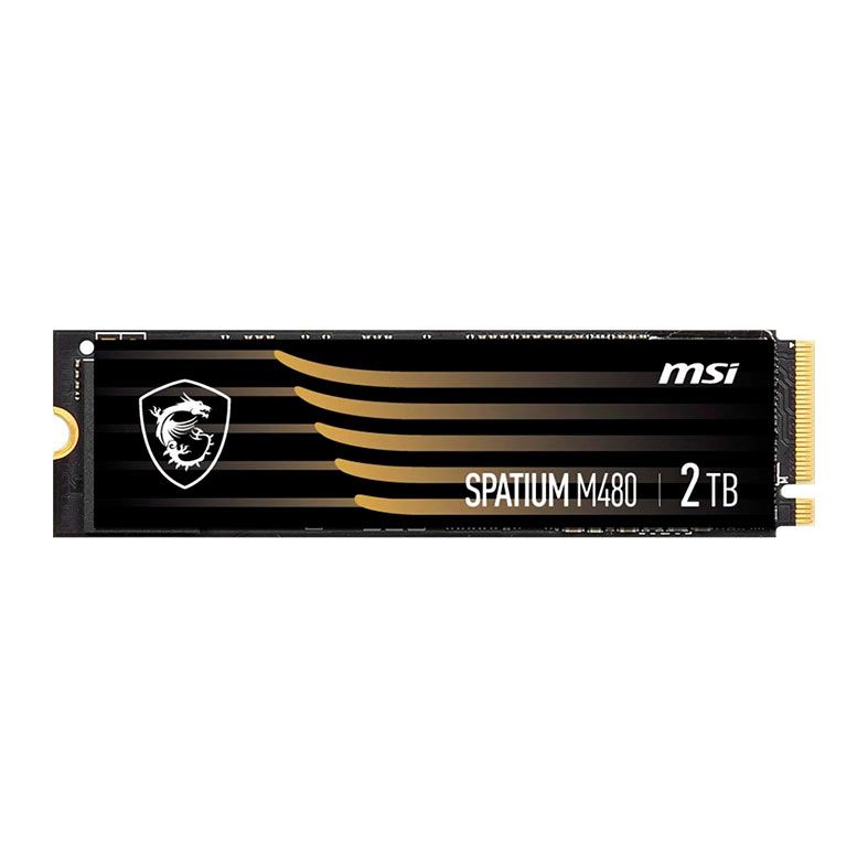 SSD MSI Spatium M480 Pro, 2TB, M.2 2280, PCIe NVMe, Leitura 7400MB/s, Gravacao 7000MB/s, SPATIUM-M480PRO-2TB