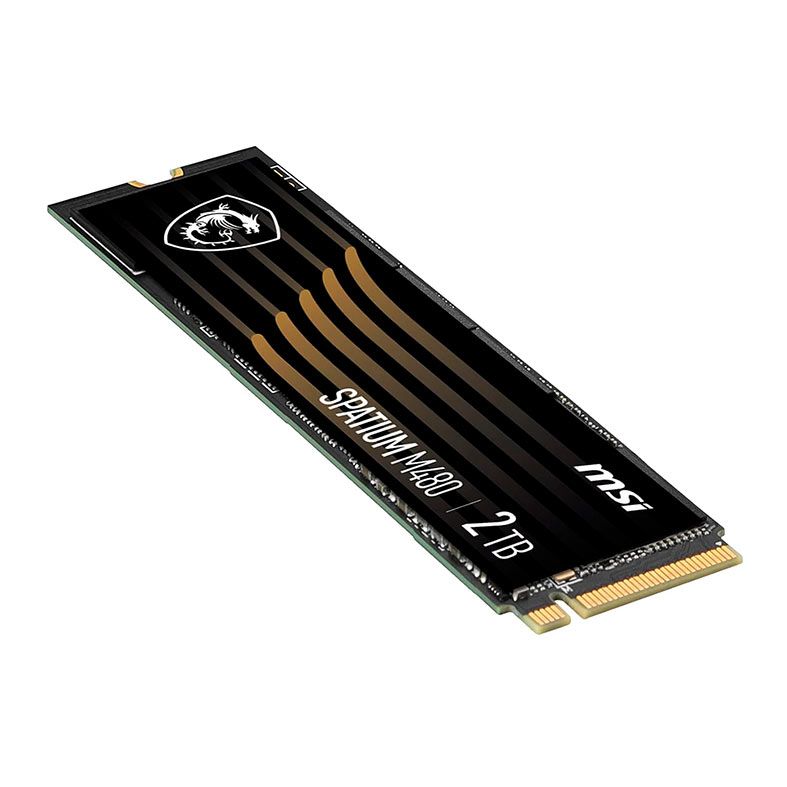 SSD MSI Spatium M480 Pro, 2TB, M.2 2280, PCIe NVMe, Leitura 7400MB/s, Gravacao 7000MB/s, SPATIUM-M480PRO-2TB