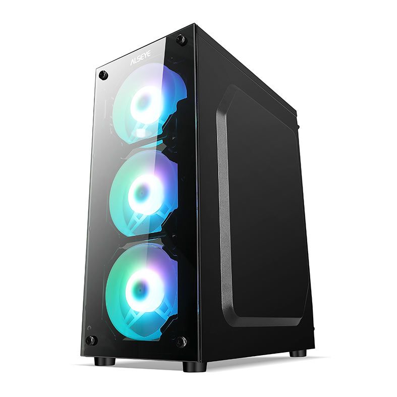 Gabinete Gamer Alseye Spectra, Mid-Tower, Lateral de Vidro, Preto, SPECTRA