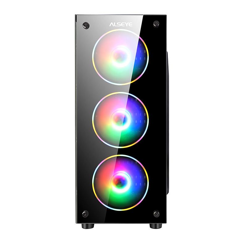 Gabinete Gamer Alseye Spectra, Mid-Tower, Lateral de Vidro, Preto, SPECTRA