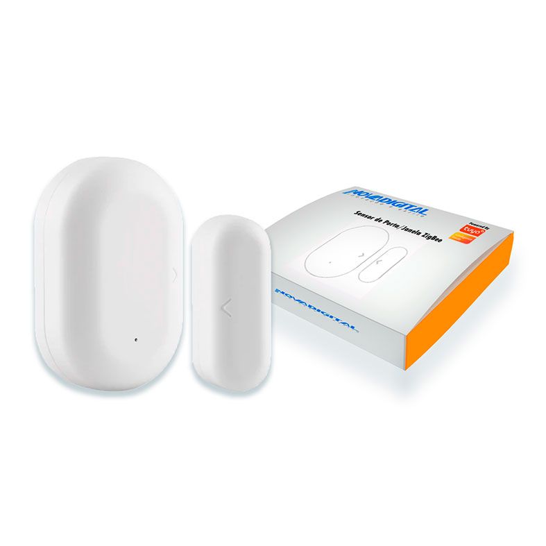 Sensor Porta/Janela Nova Digital ZigBee, Branco, SPJZ-02