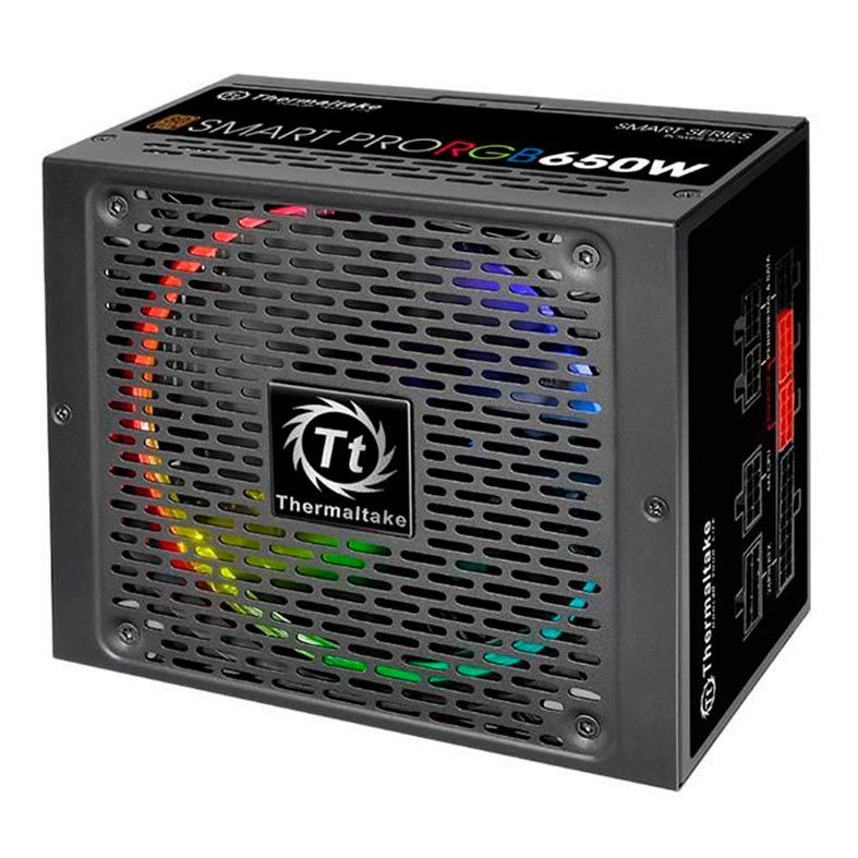 Fonte Thermaltake Supplypower Smart RGB 650W Full Modular 80Plus Bronze, SPR-0650F-R