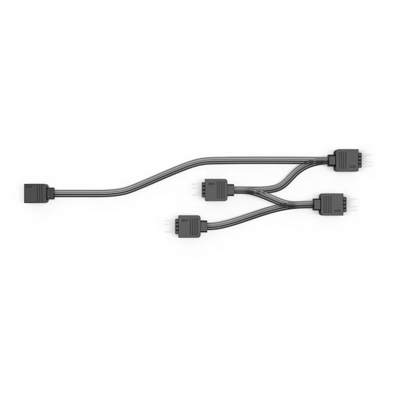 Cabo Splitter Para Fans ARGB PcYes, 1 Entrada 4 Saidas, Preto, SPTARGB4PCY-131477