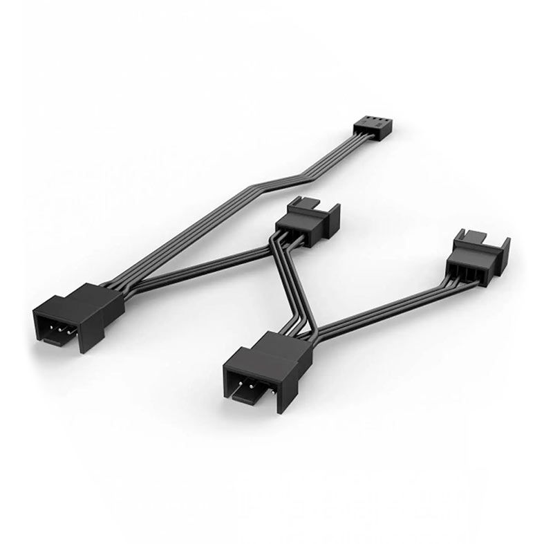 Cabo Splitter Para Fans PWM PcYes, 1 Entrada 4 Saidas, Preto, SPTPWM4PCY-131476