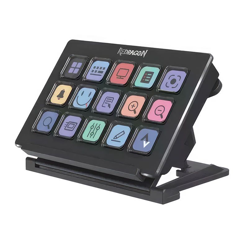 Stream Deck Redragon Streamcraft SS550, USB, Preto, SS-550