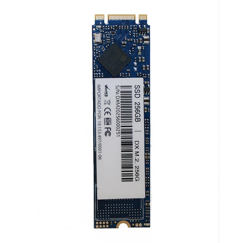 SSD Duex Black Series, 256GB, M.2 2280, PCIe Sata, Leitura 560 MB/s, Gravacao 480 MB/s, SSD 256GB DX M.2