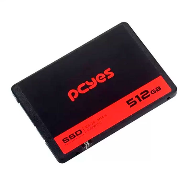 SSD PcYes PY512, 512GB, 2.5, Sata III 6 GB/s, Leitura 550 MB/s, Gravacao 400 MB/s, SSD25PY512