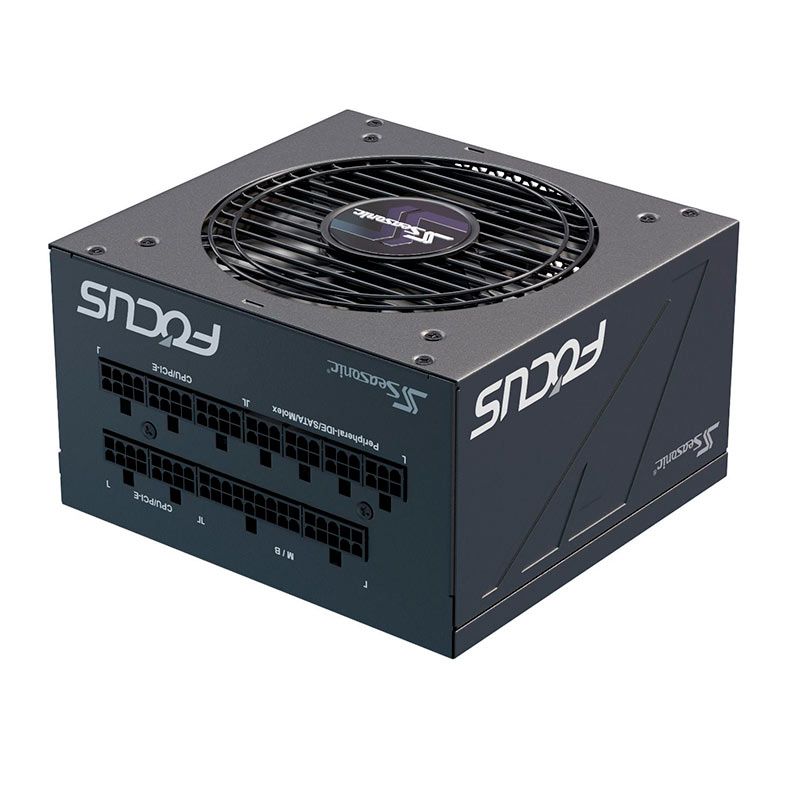 Fonte Seasonic Focus GX-1000, 1000W, ATX 3.0, PCIe 5.0, Full-Modular, 80 Plus Gold, Preto, SSR-1000FX3