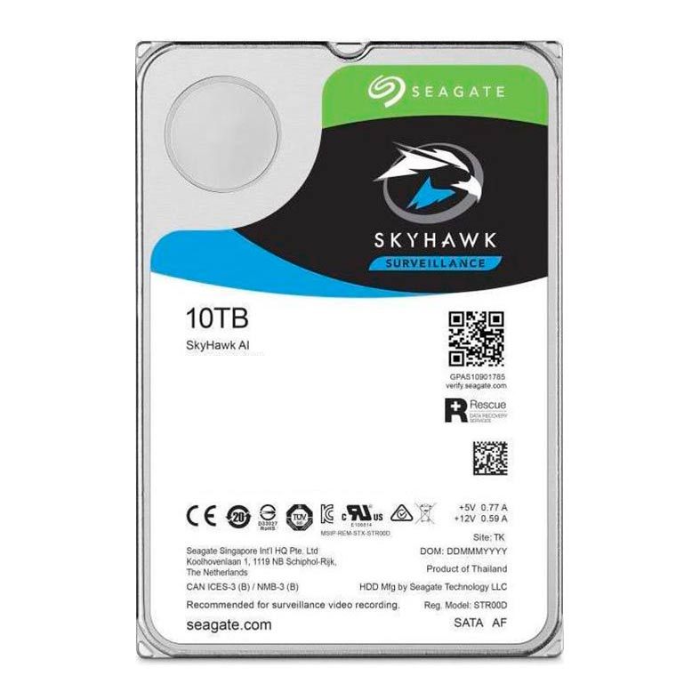 HD Seagate SkyHawk AI 10TB 3.5" Sata III 6GB/s, ST10000VE0008