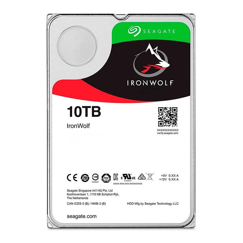 HD Seagate IronWolf 10TB 3.5" Sata III 6GB/s, ST10000VN0008