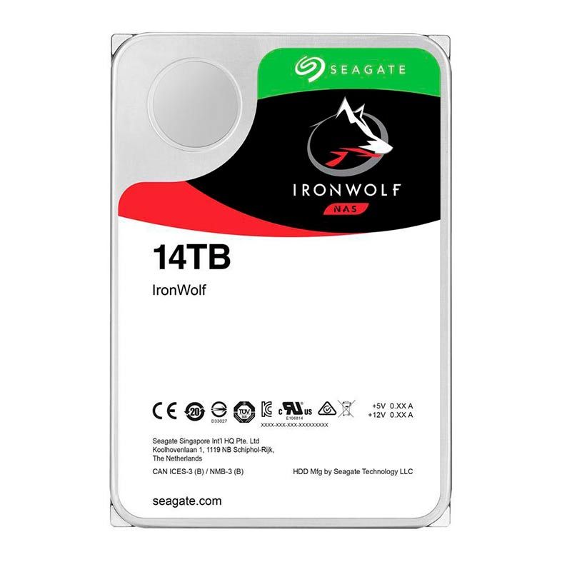 HD Seagate IronWolf 14TB 3.5" Sata III 6GB/s, ST14000VN0008