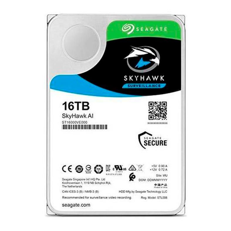 HD Seagate SkyHawk AI 16TB 3.5" Sata III 6GB/s, ST16000VE000