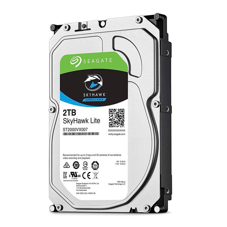 HD Seagate Skyhawk Lite, 2TB, 3.5, 5400 RPM, SATA III 6GB/s, Cache 64MB, ST2000VX007