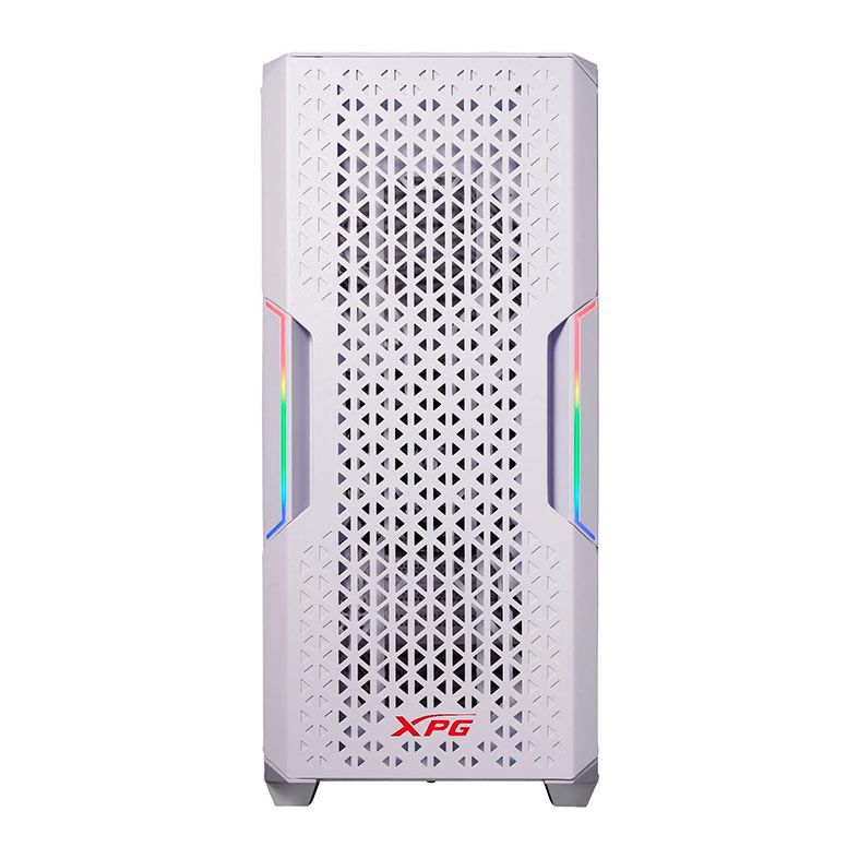 Gabinete Gamer XPG Starker Air, Mid-Tower, Lateral de Vidro, Com 2 Fans, ARGB, Branco, STARKERAIR-WHCWW