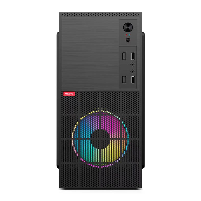 Gabinete Gamer Alseye Station, Mid-Tower, Preto, STATION