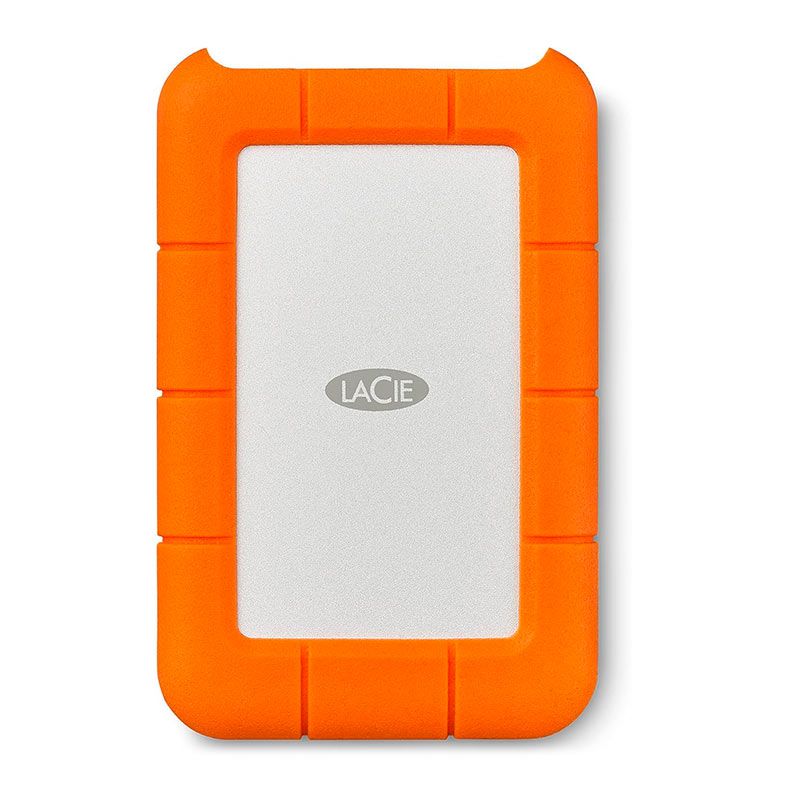 HD Externo LaCie Rugged, 4TB, USB-C, Laranja e Cinza, STFR4000800
