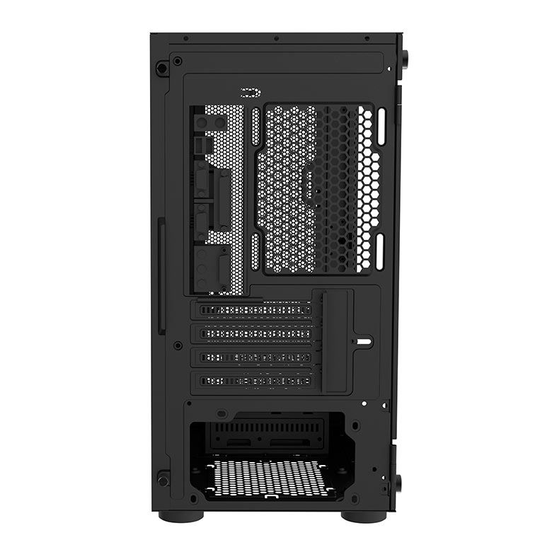 Gabinete Gamer Alseye Stone, Mid-Tower, Lateral de Vidro, Preto, STONE-BK