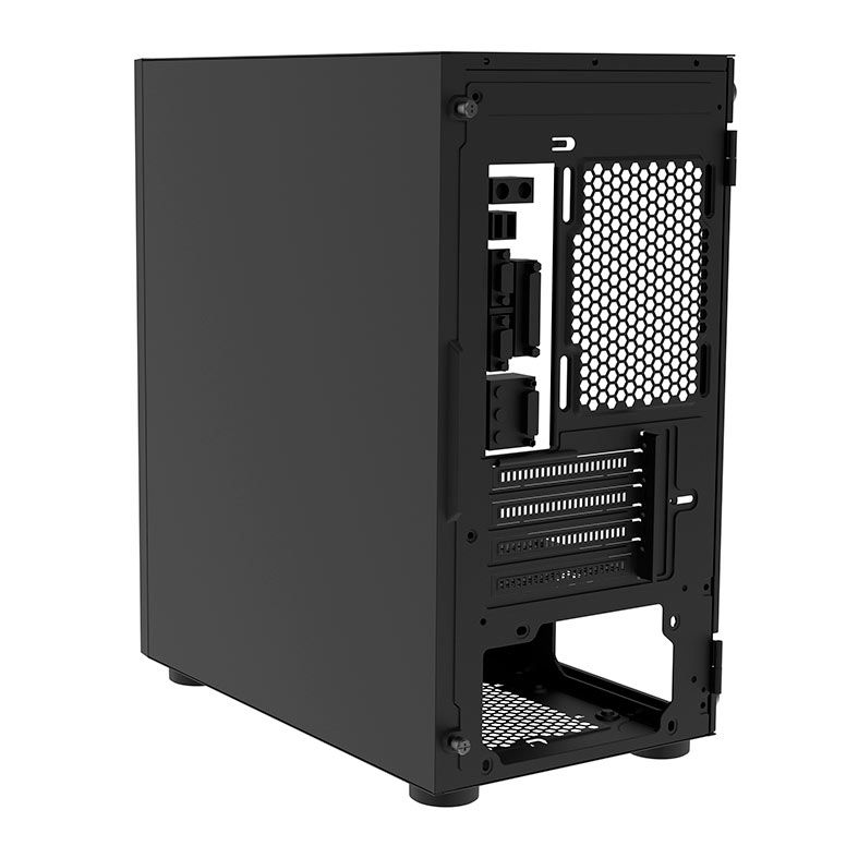 Gabinete Gamer Alseye Stone, Mid-Tower, Lateral de Vidro, Preto, STONE-BK