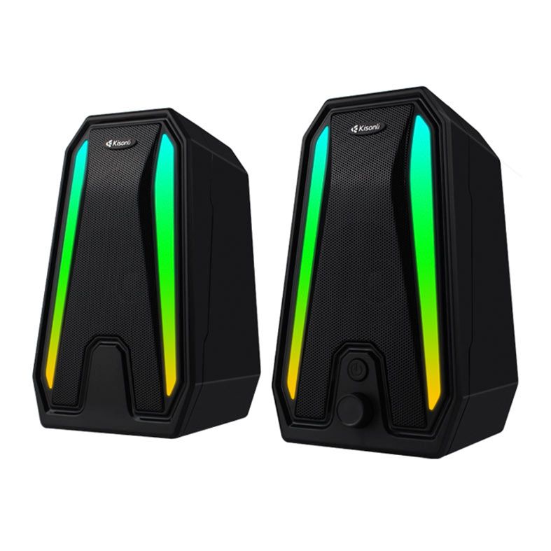 Caixa de Som Kisonli Stormpulse X10, RGB, 10W, USB, Preto, STP-X10-BL01