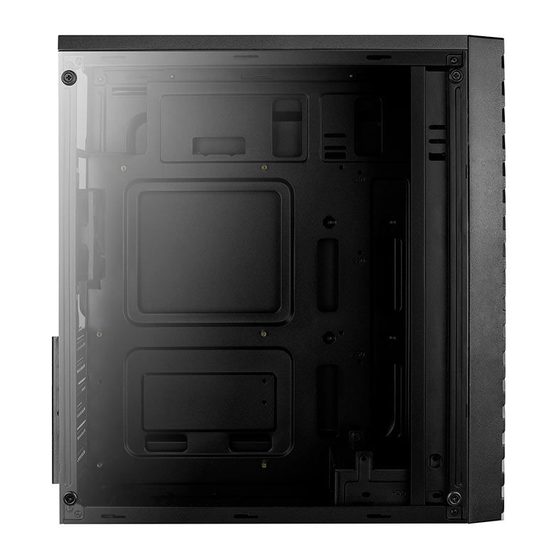 Gabinete Gamer Aerocool Streak V1, RGB, Mid-Tower, Lateral de Acrilico, Com 1 Fan, Preto, STREAK-V1-PT