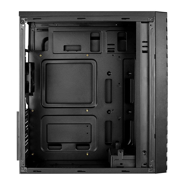 Gabinete Gamer Aerocool Streak V1, RGB, Mid-Tower, Lateral de Acrilico, Com 1 Fan, Preto, STREAK-V1-PT