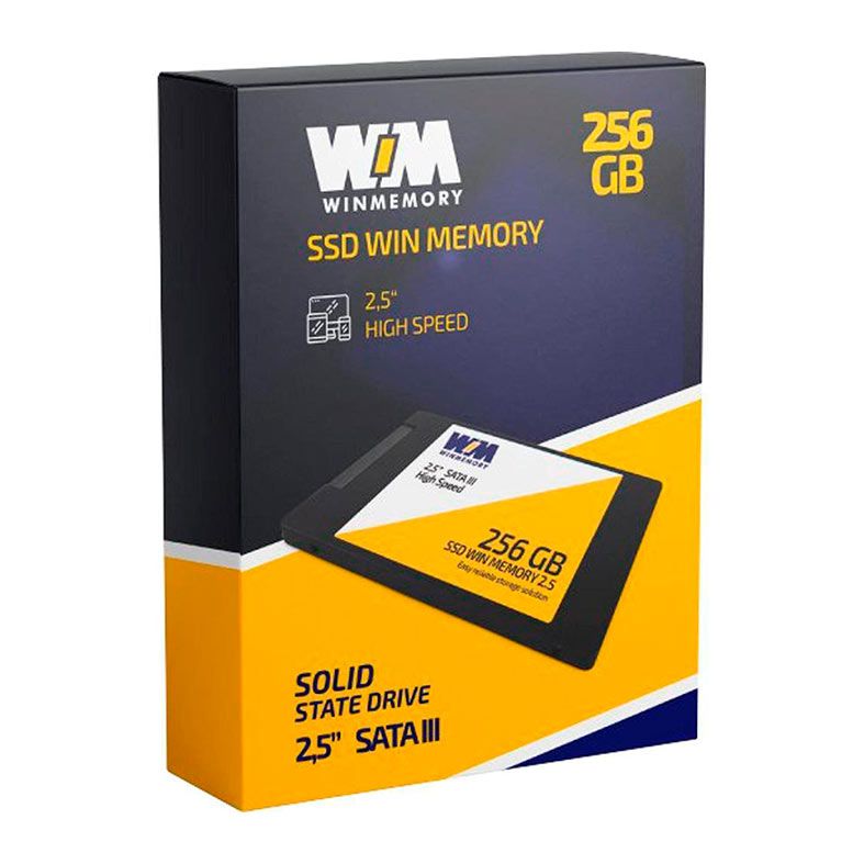 SSD Win Memory, 256GB, 2.5, Sata III 6GB/s, Leitura 560MB/s, Gravacao 540MB/s, SWR256G-N01