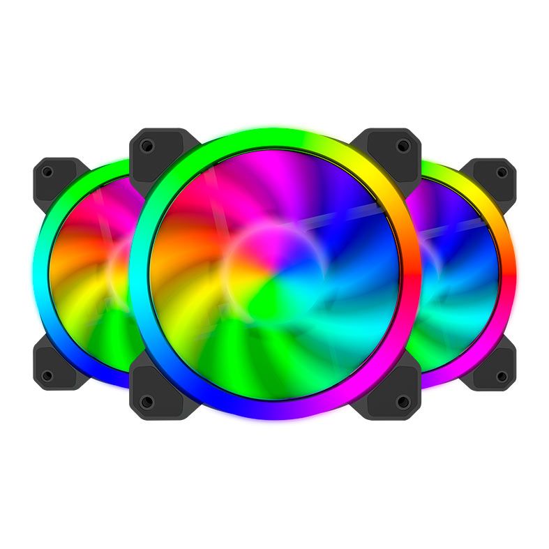 Kit Ventoinha T-Dagger T-TGF513, RGB, 3x120mm, T-TGF513