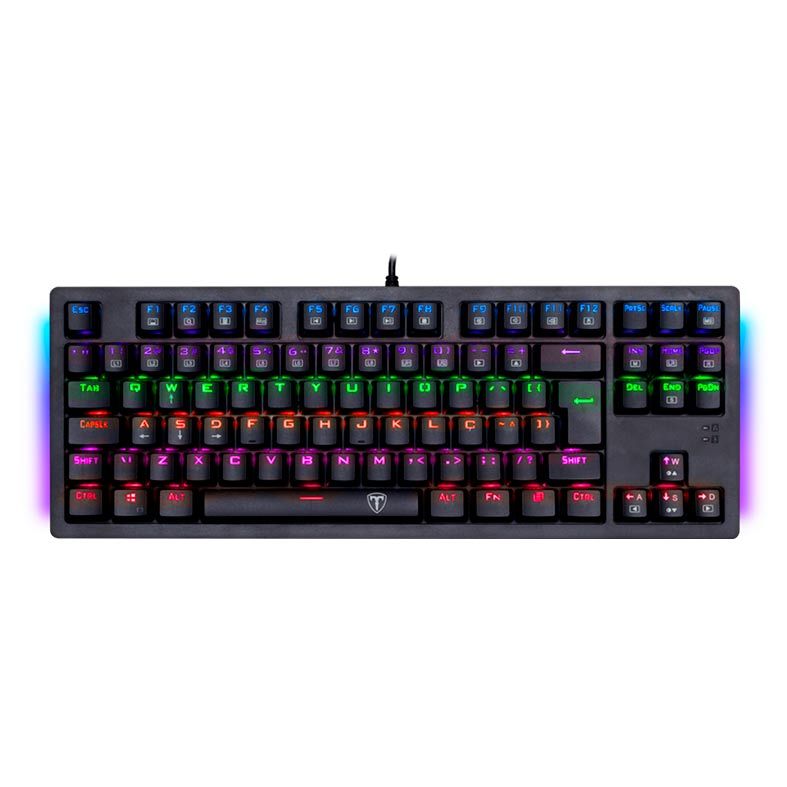 Teclado Mecanico T-Dagger Bali Rainbow Switch Vermelho, T-TGK311-RD