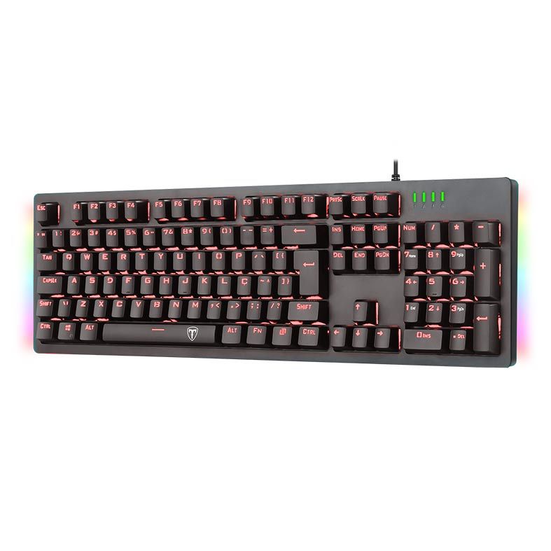 Teclado Mecanico T-Dagger Bermuda Led Red Switch Azul, T-TGK312-BL RED