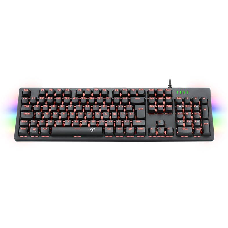 Teclado Mecanico T-Dagger Bermuda Led Red Switch Azul, T-TGK312-BL RED