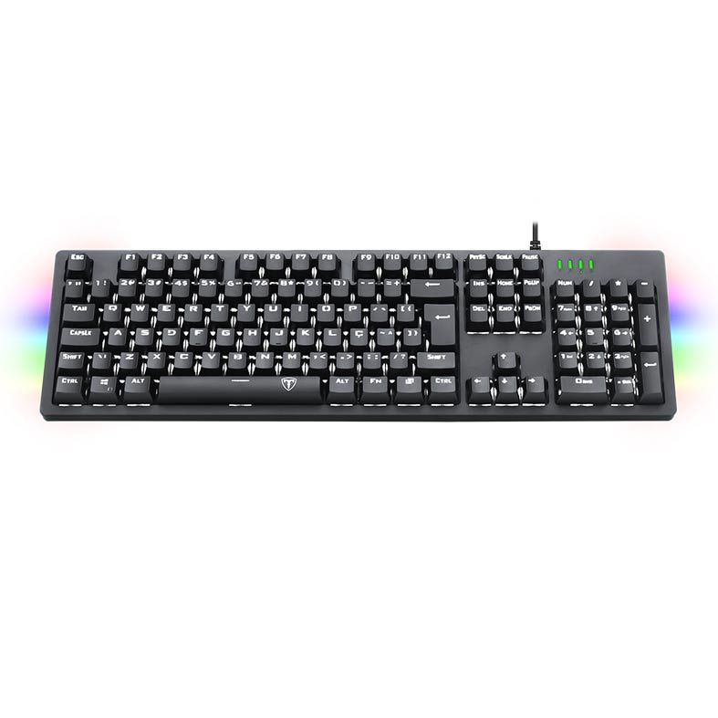 Teclado Mecanico T-Dagger Bermuda Led White Switch Azul, T-TGK312-BL WH