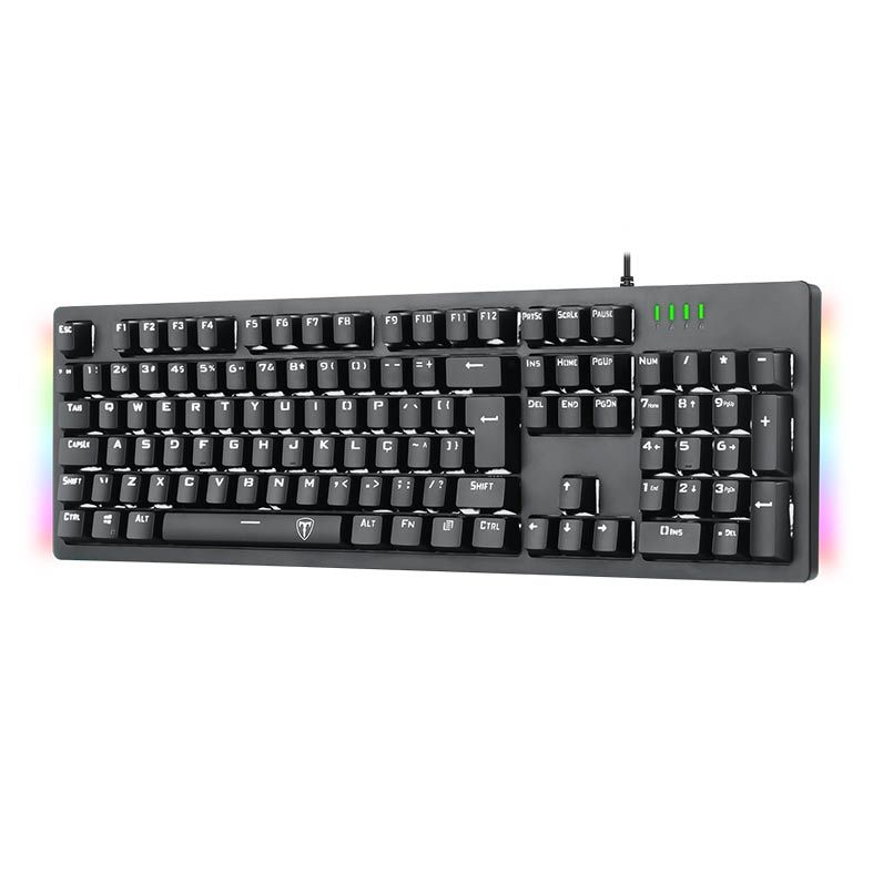 Teclado Mecanico T-Dagger Bermuda Led White Switch Azul, T-TGK312-BL WH