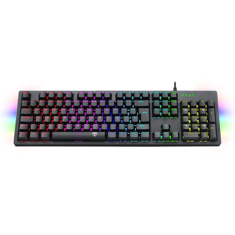 Teclado Mecanico T-Dagger Bermuda RGB Switch Red, T-TGK312-RD PT-RGB