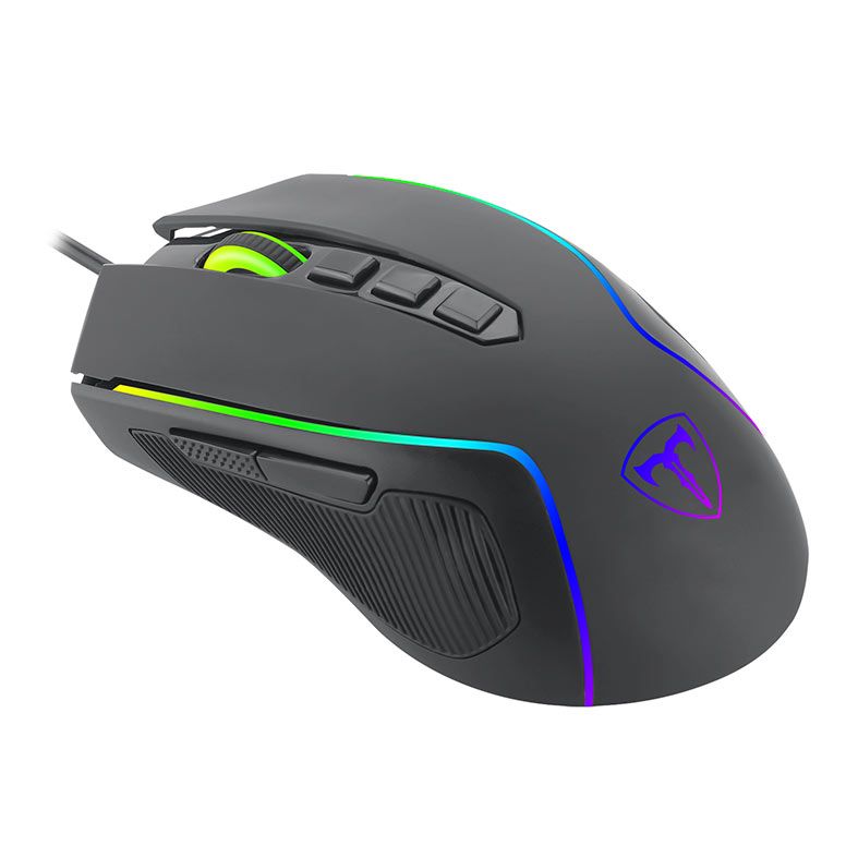 Mouse Gamer T-Dagger Darkangel, RGB, 4000DPI, 8 Botoes, Preto, T-TGM209