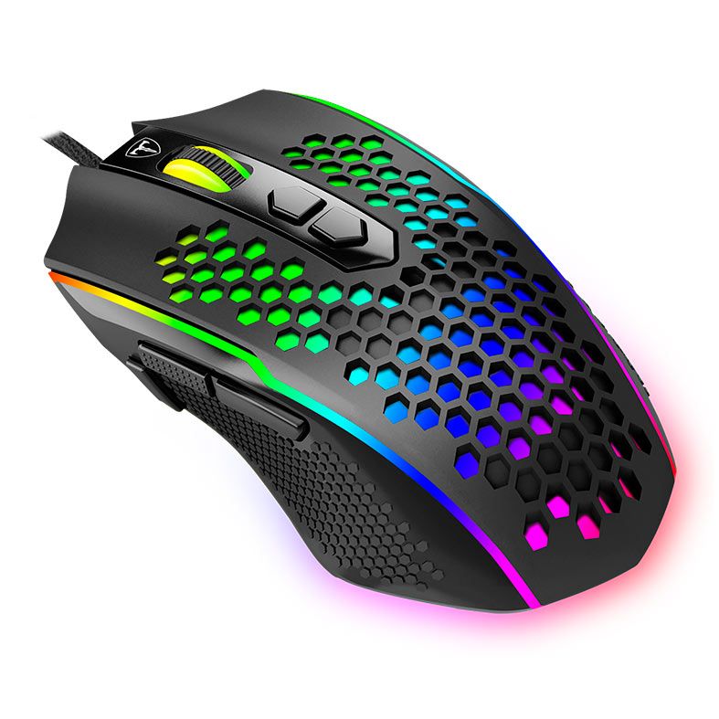 Mouse Gamer T-Dagger Imperial, RGB, 8000DPI, 8 Botoes, Preto, T-TGM310