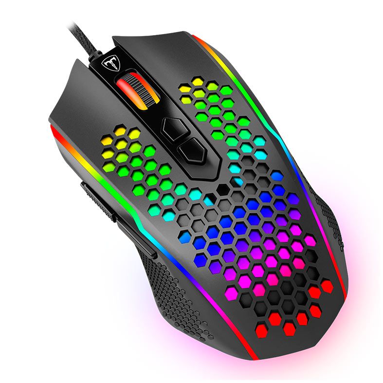 Mouse Gamer T-Dagger Imperial, RGB, 8000DPI, 8 Botoes, Preto, T-TGM310