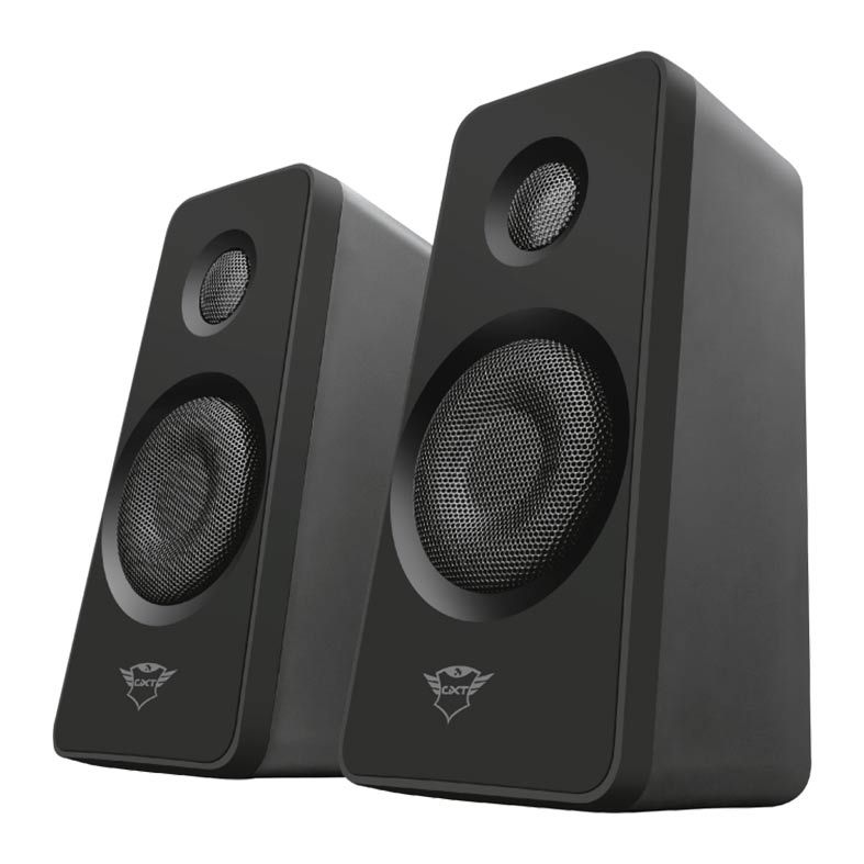 Caixa de Som Trust GXT 628 Tytan 2.1 Led Azul 60W RMS + Controle Remoto Com Fio, T20562