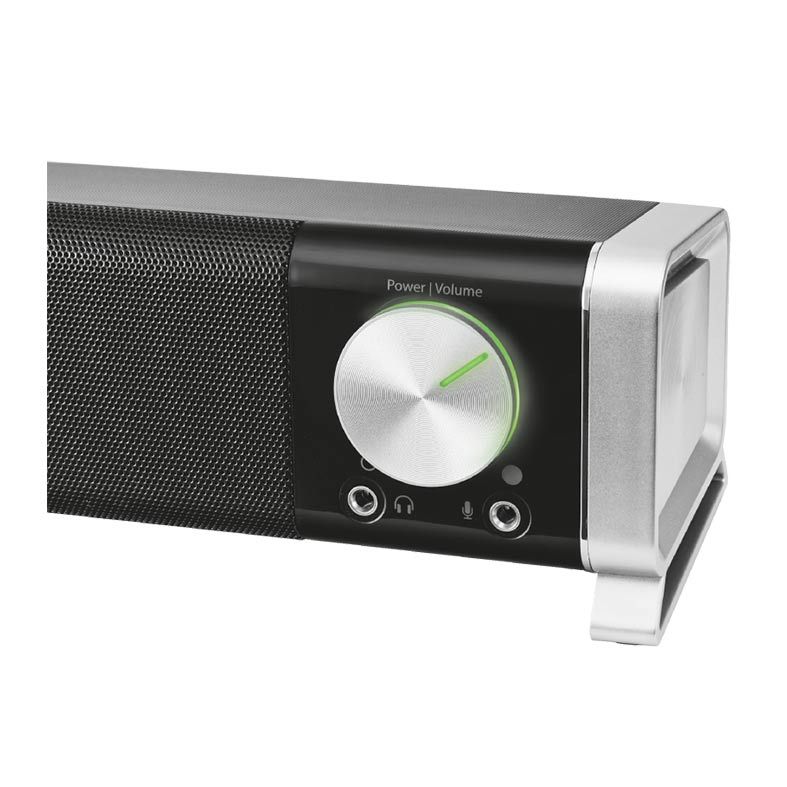 Soundbar Trust Asto Para PC e TV 12W preto, T21046