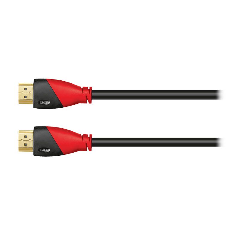 Cabo HDMI 2.0 Trust GXT 730, Multiplataforma, 4K 60Fps, 1.8m, Preto e Vermelho, T21082