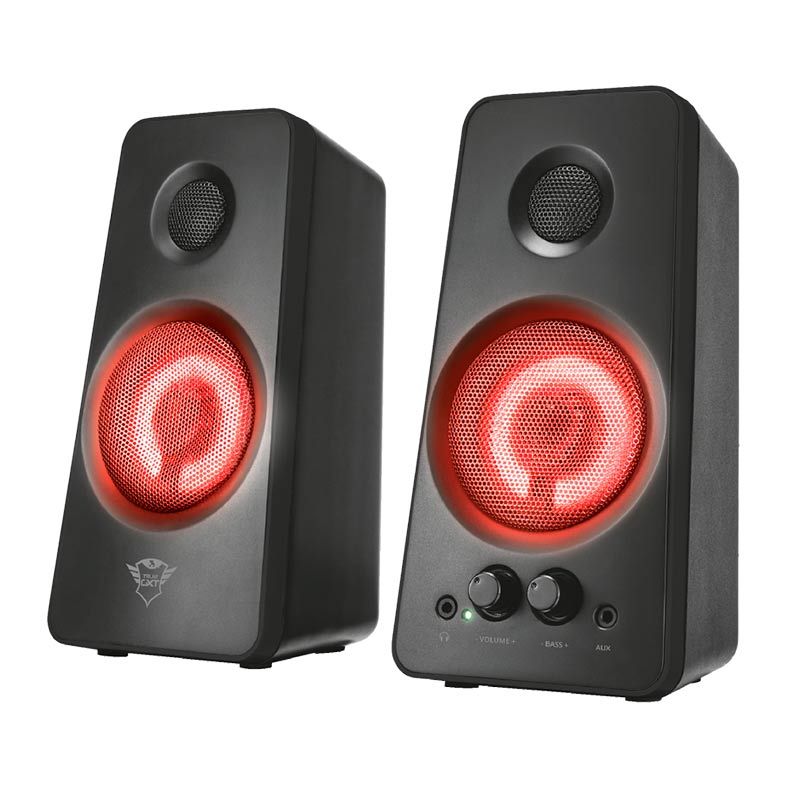 Caixa de Som Trust GXT 608 Tytan 2.0 Led Vermelho 18W RMS, T21202